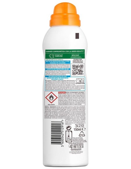 Garnier Niños Sensitive Advanced Bruma Protectora Anti Arena Spf50+ 150Ml