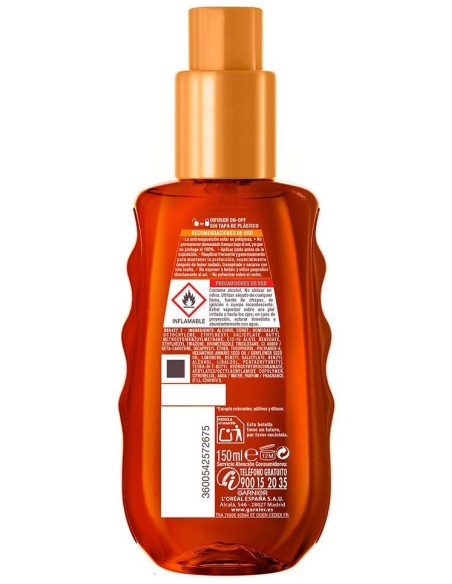 Garnier Delial Ideal Bronze Aceite Protector Spf50 150Ml