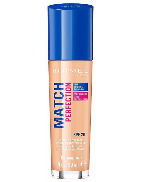 Rimmel Match Perfection Foundation 103 True Ivory 30Ml