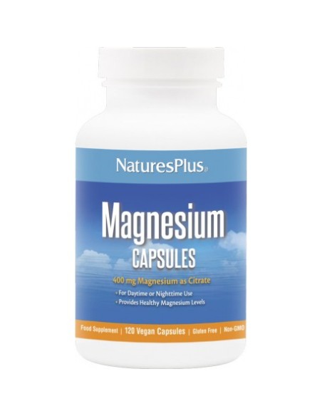 Natures Plus Citrato de Magnesio 400 mg 120 cápsulas