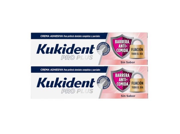 Kukident Pro Plus Barrera Anticomida 2x40...