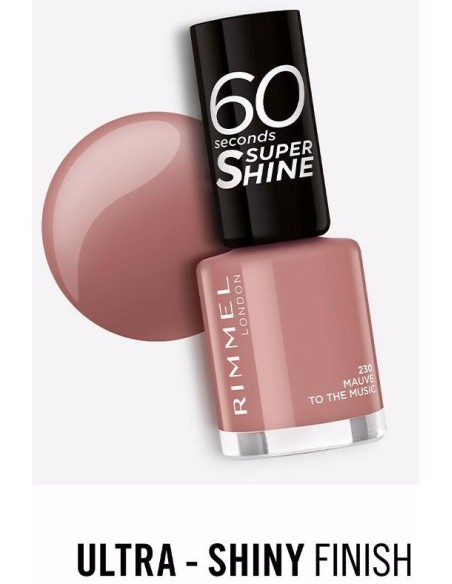 Rimmel 60 Seconds Super Shine 230 Mauve To The Music 8Ml