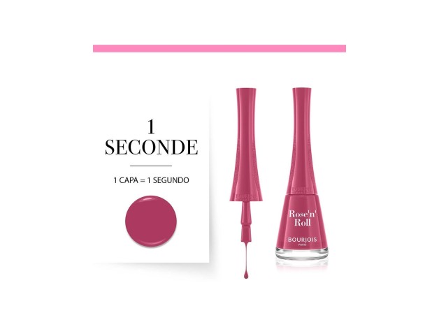Bourjois 1 Seconde Nail Polish 48 Rose'N'Roll 9Ml