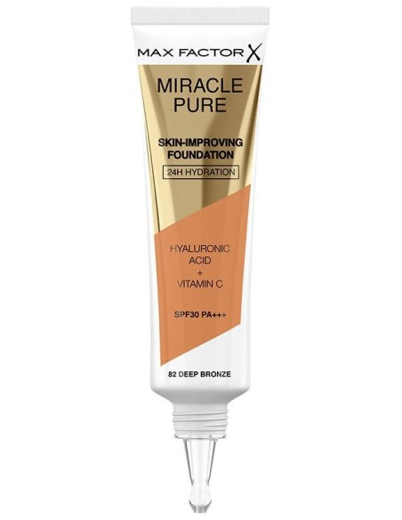 Miracle Pure Skin-Improving Foundation 24H Hydration Spf30 82-Deep Bronze 30 Ml