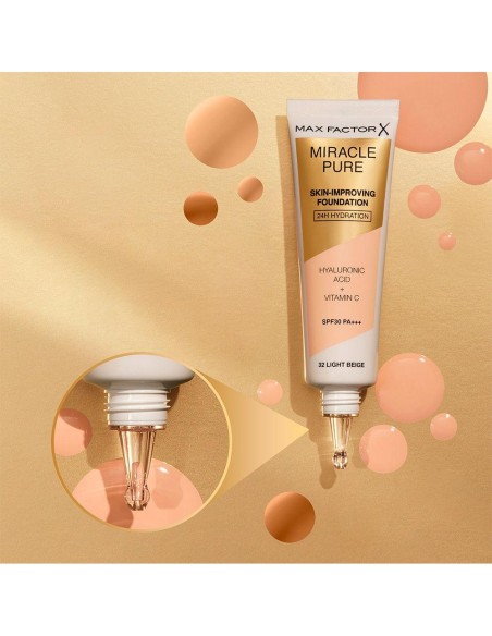 Miracle Pure Skin-Improving Foundation 24H Hydration Spf30 82-Deep Bronze 30 Ml