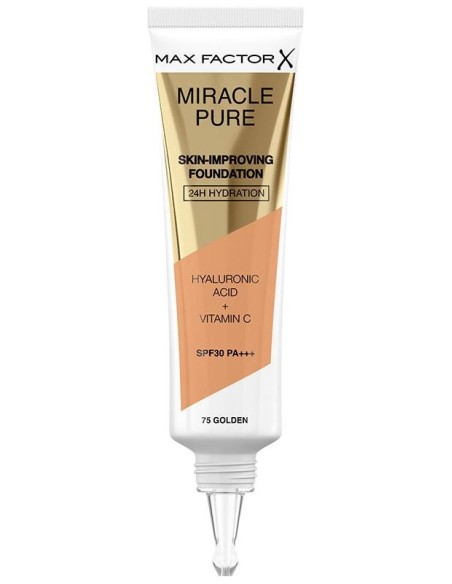 Max Factor Miracle Pure Foundation Spf30 75 Golden 30Ml