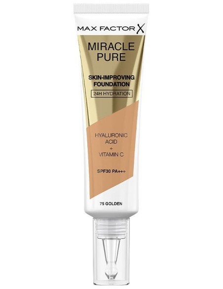 Max Factor Miracle Pure Foundation Spf30 75 Golden 30Ml