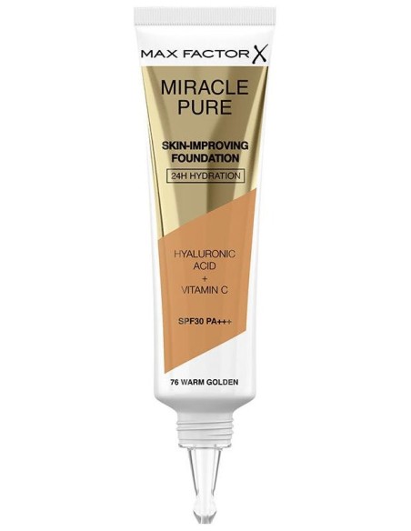 Miracle Pure Skin-Improving Foundation 24H Hydration Spf30 76-Warm Golden 30 Ml