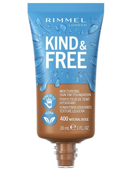 Rimmel Kind %26 Free Base De Maquillaje 400-Natural Beige 30Ml