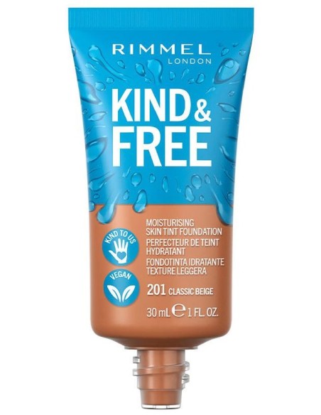 Rimmel Kind %26 Free Skin Tint Foundation 201 Classic Beige 30Ml