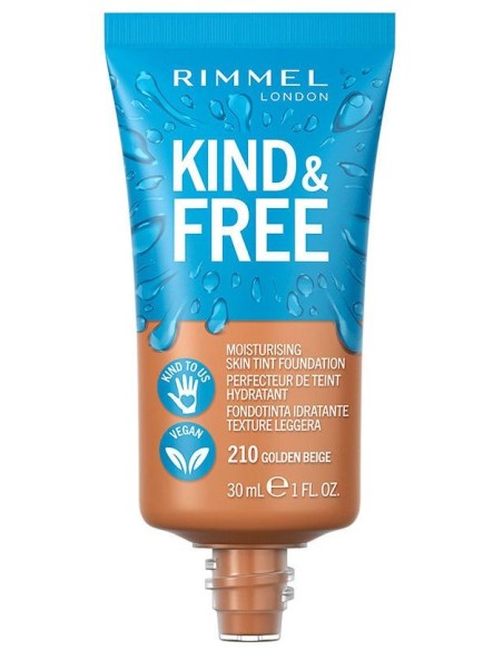 Rimmel Kind %26 Free Skin Tint Foundation 210 Golden Beige 30Ml