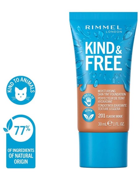 Rimmel Kind %26 Free Skin Tint Foundation 201 Classic Beige 30Ml