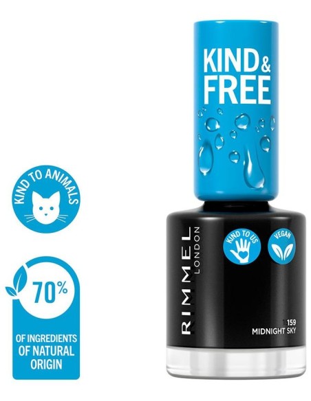 Rimmel Kind %26 Free Nail Polish 159 Midnight Sky 8Ml