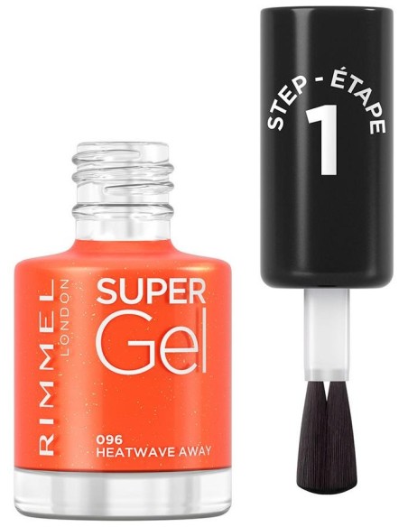 Rimmel Super Gel Nail Polish 96 Heatwave Away 12Ml