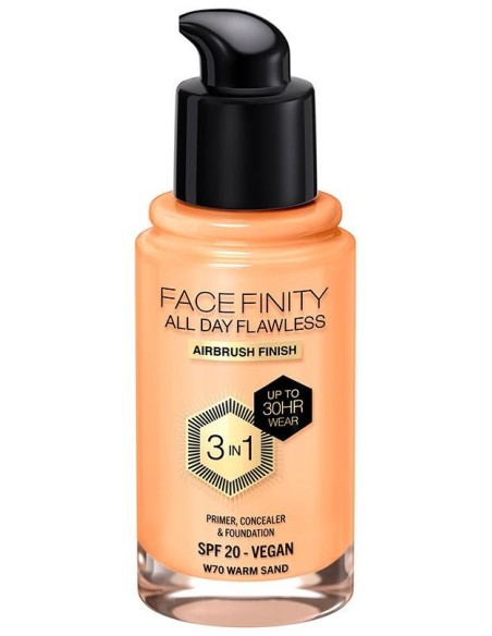 Facefinity 3In1 Primer, Concealer %26 Foundation 70-Warm Sand 30 Ml