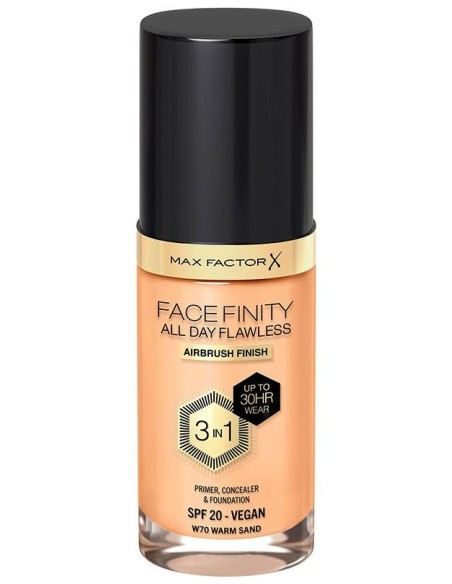 Facefinity 3In1 Primer, Concealer %26 Foundation 70-Warm Sand 30 Ml