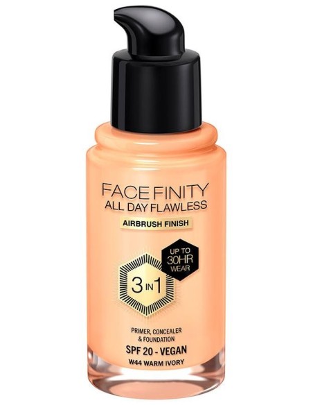 Facefinity 3In1 Primer, Concealer %26 Foundation 44-Warm Ivory 30 Ml