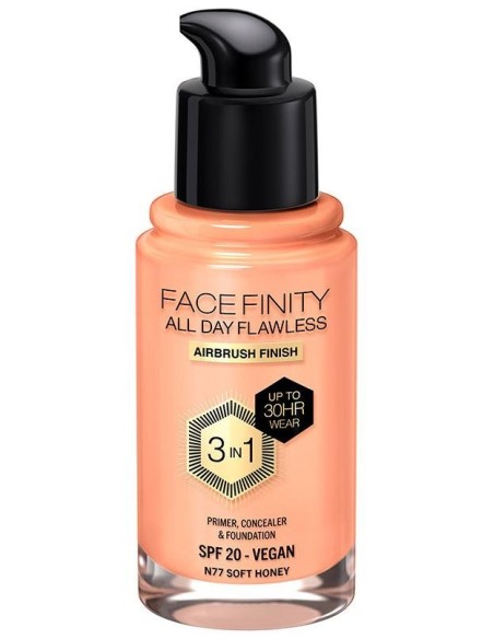 Facefinity 3In1 Primer, Concealer %26 Foundation 77-Soft Honey 30 Ml