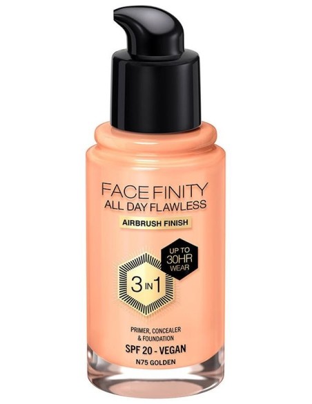Facefinity 3In1 Primer, Concealer %26 Foundation 75-Golden 30 Ml