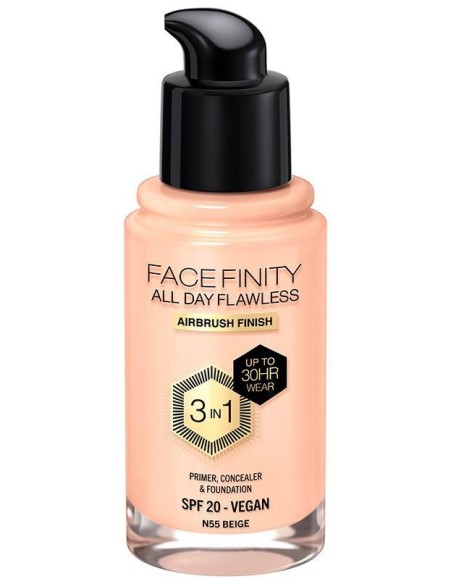 Facefinity 3In1 Primer, Concealer %26 Foundation 55-Beige 30 Ml