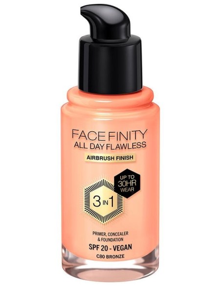 Facefinity 3In1 Primer, Concealer %26 Foundation 80-Bronze 30 Ml