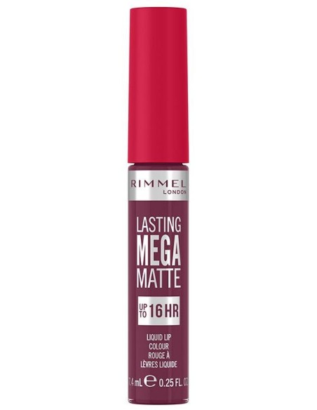 Rimmel Lasting Mega Matte Liquid Lip Colour 940 Rock Me Purple 7.4Ml