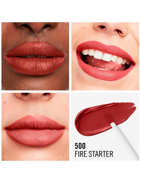 Rimmel Lasting Mega Matte Liquid Lip Colour 500 Fire Starter 7.4Ml