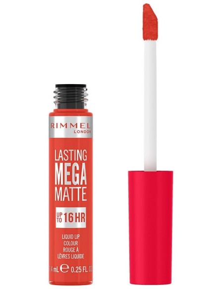 Rimmel Lasting Mega Matte Liquid Lip Colour 920 Scarlet Flames 7.4Ml