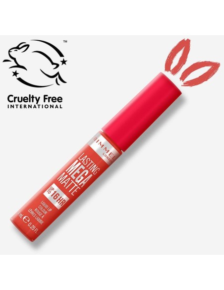 Rimmel Lasting Mega Matte Liquid Lip Colour 920 Scarlet Flames 7.4Ml