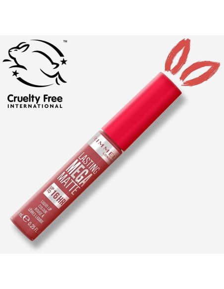 Rimmel Lasting Mega Matte Liquid Lip Colour 210 Rose %26 Shine 7.4Ml