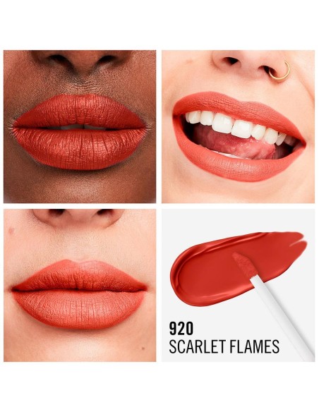 Rimmel Lasting Mega Matte Liquid Lip Colour 920 Scarlet Flames 7.4Ml
