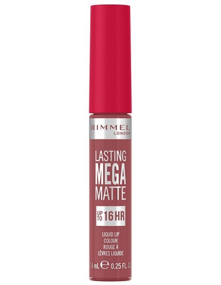 Rimmel Lasting Mega Matte Liquid Lip Colour 210 Rose %26 Shine 7.4Ml