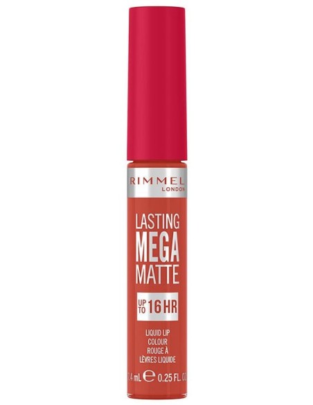 Rimmel Lasting Mega Matte Liquid Lip Colour 920 Scarlet Flames 7.4Ml