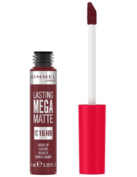 Rimmel Lasting Mega Matte Liquid Lip Colour 810 Plum This Show 7.4Ml