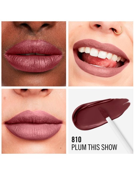 Rimmel Lasting Mega Matte Liquid Lip Colour 810 Plum This Show 7.4Ml