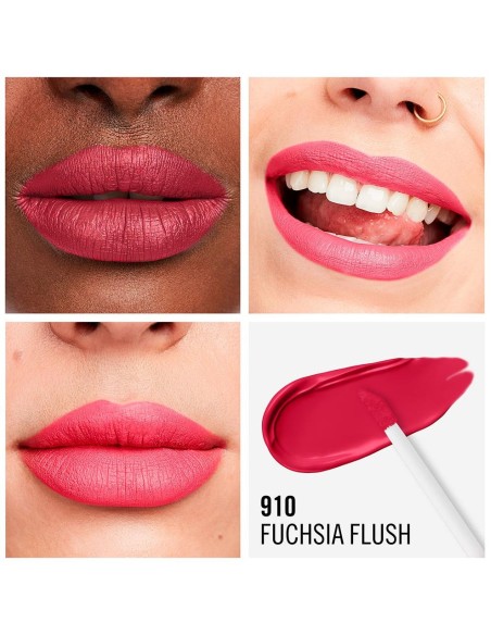 Rimmel Lasting Mega Matte Liquid Lip Colour 910 Fuchsia Flush 7.4Ml