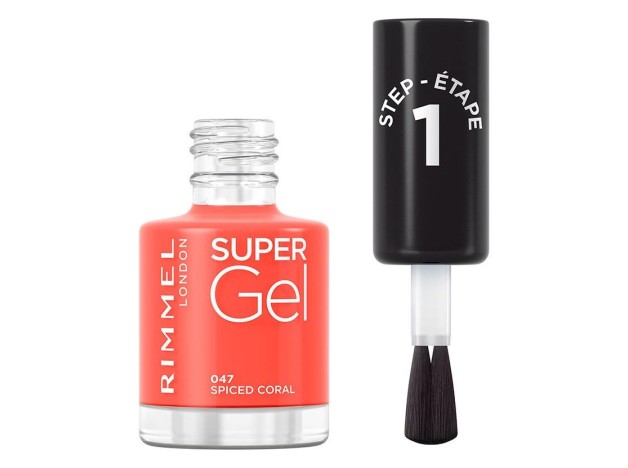 Rimmel Super Gel Nail Polish 047 Spiced Coral 12Ml