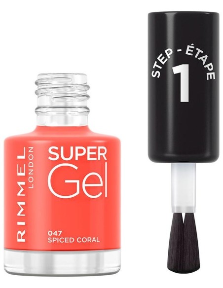 Rimmel Super Gel Nail Polish 047 Spiced Coral 12Ml