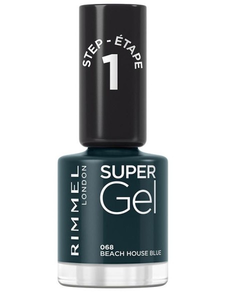 Rimmel Super Gel Nail Polish 068 Beach House Blue 12Ml