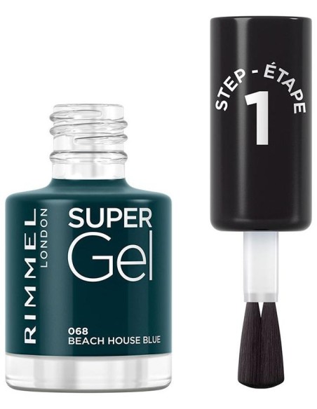Rimmel Super Gel Nail Polish 068 Beach House Blue 12Ml