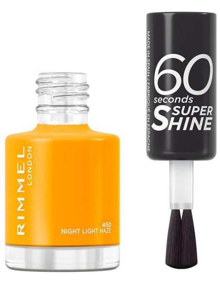 Rimmel 60 Seconds Super Shine Nail Polish 450 Night Light Haze 8Ml