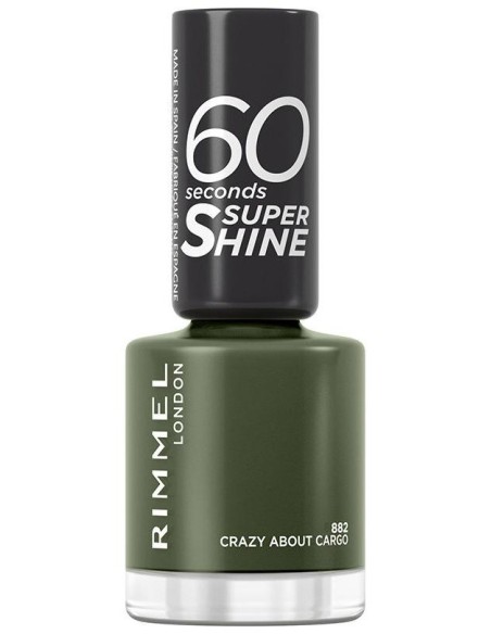 Rimmel 60 Seconds Super Shine Nail Polish 882 Crazy About Cargo 8Ml
