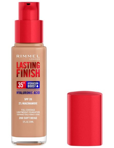 Rimmel Lasting Finish Hydration Boost 35Hr 200 Soft Beige 30Ml
