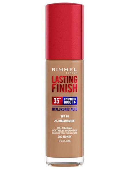 Rimmel Lasting Finish Hydration Boost 35Hr Spf20 303 Honey 30Ml