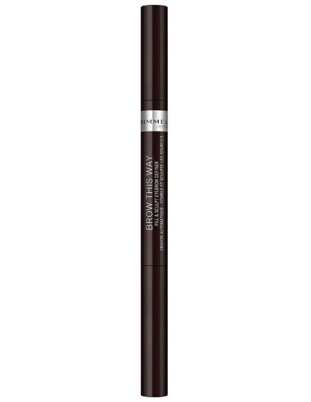 Rimmel Brow This Way Eyebrow Pencil 04 Soft Black 0.25G
