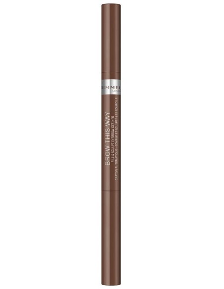 Rimmel Brow This Way Eyebrow Pencil 02 Medium Brown 0.25G