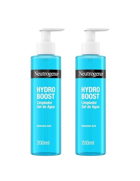 Neutrogena Hydro Boost Limpiador Gel de Agua 2x200 ml