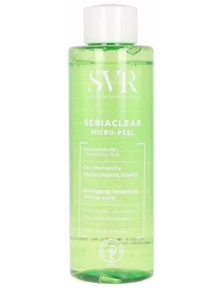 Svr Sebiaclear Micro-Peel Agua Dermatológica Desobstruyente Suavizante 150Ml