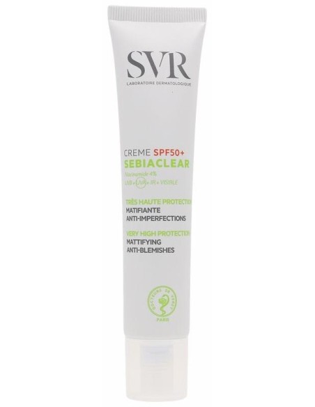 Svr Sebiaclear Crème Spf50+ Crema Solar Matificante Anti-Imperfecciones 40Ml