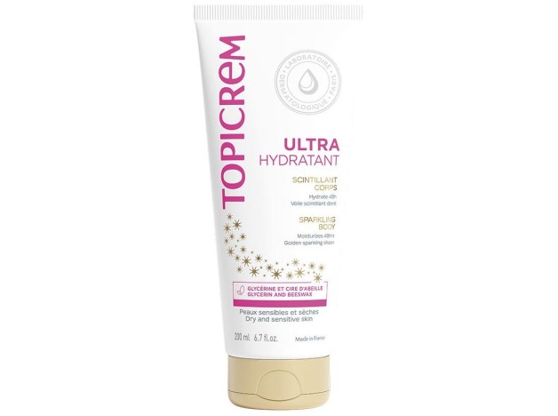 Topicrem Crema Ultra Hidratante Brillo Dorado,...